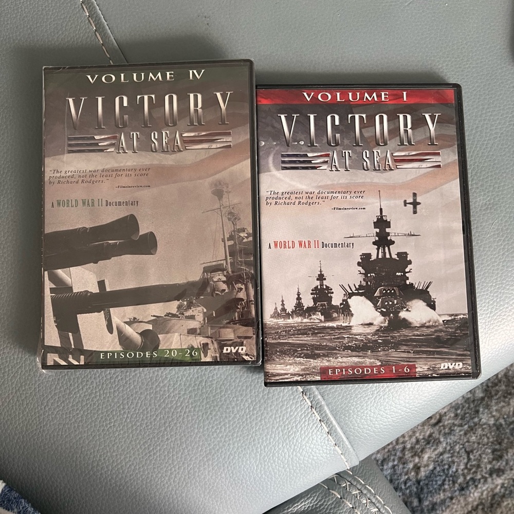 Victory At Sea: Volume 1 And Volume 4 (DVD, Full Screen) NEW Sealed.
